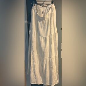 Le Lis White A-Line Skirt